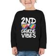 2nd Grade Vibes Shirt Back To School Second Grade Boy Girl Graphic Toddler Long Sleeve Tee