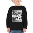 8th Eighth Grade Vibes 1st Back To School Checkerboard Crew Graphic Toddler Long Sleeve Tee 8th Eighth Grade Vibes 1st Back To School Checkerboard Crew Graphic Toddler Long Sleeve Tee