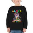 Aloha Fourth Grade Penguin Hawaii Back To School Kids Girl Graphic Toddler Long Sleeve Tee Aloha Fourth Grade Penguin Hawaii Back To School Kids Girl Graphic Toddler Long Sleeve Tee