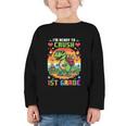 Back To School 1St Grade Boys I'm Ready To Crush Dinosaur Graphic Toddler Long Sleeve Tee Back To School 1St Grade Boys I'm Ready To Crush Dinosaur Graphic Toddler Long Sleeve Tee