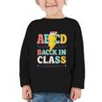 Back To School ABCD Back In Class Graphic Toddler Long Sleeve Tee