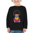 Back To School Afro African American Boy Student Graphic Toddler Long Sleeve Tee Back To School Afro African American Boy Student Graphic Toddler Long Sleeve Tee