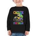 Back To School Boy Dinosaur I'm Ready To Crush First Grade Graphic Toddler Long Sleeve Tee Back To School Boy Dinosaur I'm Ready To Crush First Grade Graphic Toddler Long Sleeve Tee