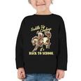 Back To School Cowboy Rodeo Country Western Saddle Up Boys Graphic Toddler Long Sleeve Tee