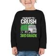 Back To School First Day Of 3rd Grade Garbage Truck Boys Graphic Toddler Long Sleeve Tee Back To School First Day Of 3rd Grade Garbage Truck Boys Graphic Toddler Long Sleeve Tee