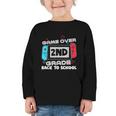 Back To School Game Over 2nd Grade Gamer Kids Boys Graphic Toddler Long Sleeve Tee Back To School Game Over 2nd Grade Gamer Kids Boys Graphic Toddler Long Sleeve Tee