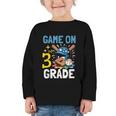 Back To School Game On Third Grade Baseball First Day Boys Graphic Toddler Long Sleeve Tee