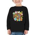 Back To School Hello Fourth Grade Team 4th Grade Boys Girls Graphic Toddler Long Sleeve Tee