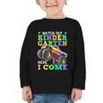 Back To School Kindergarten Here I Come For Boy Kid Truck Graphic Toddler Long Sleeve Tee Back To School Kindergarten Here I Come For Boy Kid Truck Graphic Toddler Long Sleeve Tee
