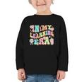 Back To School In My Learning Era Student Pre-K Kindergarten Graphic Toddler Long Sleeve Tee