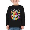 Back To School Pencil Coquette Bow First Day Of School Kids Graphic Toddler Long Sleeve Tee Back To School Pencil Coquette Bow First Day Of School Kids Graphic Toddler Long Sleeve Tee
