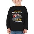 Back To School Preschool Here I Come For Boy Kids Truck Graphic Toddler Long Sleeve Tee Back To School Preschool Here I Come For Boy Kids Truck Graphic Toddler Long Sleeve Tee