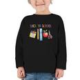 Back To School Shirt Apple Crayons Pencil Ruler Cute Graphic Graphic Toddler Long Sleeve Tee Back To School Shirt Apple Crayons Pencil Ruler Cute Graphic Graphic Toddler Long Sleeve Tee