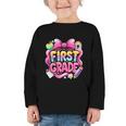 Back To School Team 1st Grade First Grade Graphic Toddler Long Sleeve Tee Back To School Team 1st Grade First Grade Graphic Toddler Long Sleeve Tee