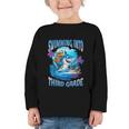 Back To School Third Grade Shark Graphic Toddler Long Sleeve Tee Back To School Third Grade Shark Graphic Toddler Long Sleeve Tee