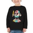 Baseball Drip Ice Cream First Day Back To School Cute Girls Graphic Toddler Long Sleeve Tee