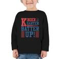 Baseball Kindergarten Back To School Kindergarten Batter Up Graphic Toddler Long Sleeve Tee