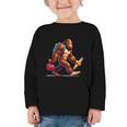 Bigfoot Lovers Pencil Back To School Kids Boys Girls Graphic Toddler Long Sleeve Tee