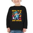 Bruh I'm In 2nd Grade Dabbing Boys Kids Gamer Back To School Graphic Toddler Long Sleeve Tee Bruh I'm In 2nd Grade Dabbing Boys Kids Gamer Back To School Graphic Toddler Long Sleeve Tee
