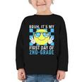 Bruh It's My First Day Of 2nd-Grade Back To School Kids Boys Graphic Toddler Long Sleeve Tee Bruh It's My First Day Of 2nd-Grade Back To School Kids Boys Graphic Toddler Long Sleeve Tee