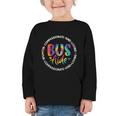 Bus Driver Aide Back To School Bus Driver Tie Dye Graphic Toddler Long Sleeve Tee Bus Driver Aide Back To School Bus Driver Tie Dye Graphic Toddler Long Sleeve Tee
