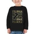 Camo Team Squad 7th Grade Back To School Kids Boys Graphic Toddler Long Sleeve Tee Camo Team Squad 7th Grade Back To School Kids Boys Graphic Toddler Long Sleeve Tee