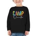 Camp Director Women Tie Dye Back To School Appreciation Day Graphic Toddler Long Sleeve Tee