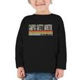 Campus Safety Monitor Week Retro Vintage Back To School Day Graphic Toddler Long Sleeve Tee