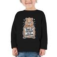 Capybara Ate My Homework Sorry Back To School Animal Graphic Toddler Long Sleeve Tee
