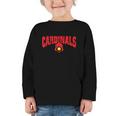 Cardinals Back To School Spirit R Graphic Toddler Long Sleeve Tee