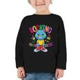 Cat Rocking I n My School Shoes Back To School Student Graphic Toddler Long Sleeve Tee