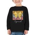 Chaos Coordinator Squad Groovy Coquette Bow Back To School Graphic Toddler Long Sleeve Tee Chaos Coordinator Squad Groovy Coquette Bow Back To School Graphic Toddler Long Sleeve Tee