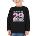 Class Of 2029 Freshman High School Back To School 9th Grade Graphic Toddler Long Sleeve Tee