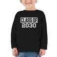 Class Of 2030 Back To School Graduation Senior Graphic Toddler Long Sleeve Tee