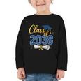 Class Of 2038 Grow With Me Kindergarten Back To School Graphic Toddler Long Sleeve Tee