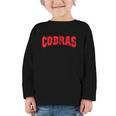 Cobras Back To School Spirit R Graphic Toddler Long Sleeve Tee Cobras Back To School Spirit R Graphic Toddler Long Sleeve Tee