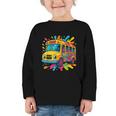 Colorful School Bus Driver Back To School Men Women Kids Graphic Toddler Long Sleeve Tee Colorful School Bus Driver Back To School Men Women Kids Graphic Toddler Long Sleeve Tee