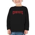Cowboys Back To School Spirit M Graphic Toddler Long Sleeve Tee