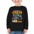 Crush Preschool Monster Truck Back To School Kids Boys Graphic Toddler Long Sleeve Tee