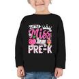 Cute Back To School Pre-K First Day Of School Pre-K Girls Graphic Toddler Long Sleeve Tee Cute Back To School Pre-K First Day Of School Pre-K Girls Graphic Toddler Long Sleeve Tee