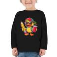 Cute Duck Lover Pencil Back To School Kids Boys Girls Graphic Toddler Long Sleeve Tee