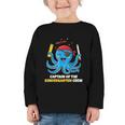 Cute Octopus Pirate Kindergarten Boys Kids Back To School Graphic Toddler Long Sleeve Tee Cute Octopus Pirate Kindergarten Boys Kids Back To School Graphic Toddler Long Sleeve Tee
