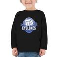 Cyclones Volleyball Back To School Spirit B Graphic Toddler Long Sleeve Tee Cyclones Volleyball Back To School Spirit B Graphic Toddler Long Sleeve Tee