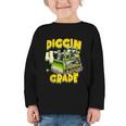Diggin 4th Grade Bulldozer Back To School Graphic Toddler Long Sleeve Tee Diggin 4th Grade Bulldozer Back To School Graphic Toddler Long Sleeve Tee