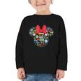 Disney Minnie Mouse Back To School Supplies Face Outline Graphic Toddler Long Sleeve Tee Disney Minnie Mouse Back To School Supplies Face Outline Graphic Toddler Long Sleeve Tee