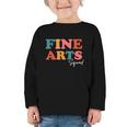 Fine Arts Squad Boho Cute Back To School Fine Arts Graphic Toddler Long Sleeve Tee Fine Arts Squad Boho Cute Back To School Fine Arts Graphic Toddler Long Sleeve Tee