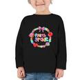 First Day Of 4th Grade Friendship Bracelet Back To School Graphic Toddler Long Sleeve Tee