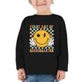 First Day Of Kindergarten Retro Back To School Girls Kids Graphic Toddler Long Sleeve Tee First Day Of Kindergarten Retro Back To School Girls Kids Graphic Toddler Long Sleeve Tee