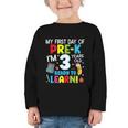 My First Day Of Pre-k Back To School Preschool Girls Boys Graphic Toddler Long Sleeve Tee My First Day Of Pre-k Back To School Preschool Girls Boys Graphic Toddler Long Sleeve Tee
