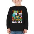 First Day Of School Shirt Boys Girls Back To School Graphic Toddler Long Sleeve Tee First Day Of School Shirt Boys Girls Back To School Graphic Toddler Long Sleeve Tee